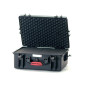 Resin case with precut cubed foam