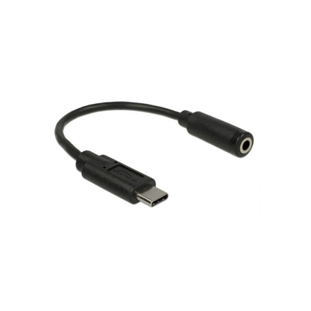 Adaptateur audio USB Type-C male Stereo Jack femelle 14cm Delock