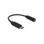 Adaptateur audio USB Type-C male Stereo Jack femelle 14cm Adaptateur audio USB Type-C male Stereo Jack femelle 14cm