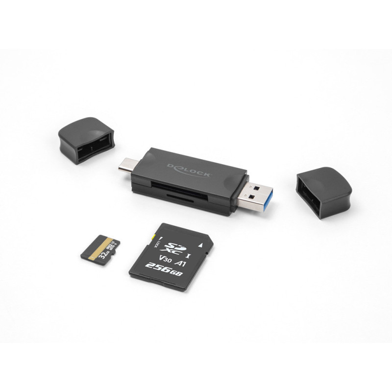 Lecteur carte USB 5 Gbps USB C-A cartes SD et Micro SD