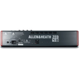 ZED-18 USB sans effet - 10 in mono, 4 stéréo, 4 AUX ALLEN & HEATH