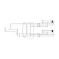 EY0.3KPP Jack stereo Femelle 2 Jacks mono male 30cm