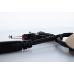 EY0.3KPP Jack stereo Femelle 2 Jacks mono male 30cm