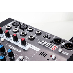 ZEDI-8  2 in mono, 2 stéréo, USB ALLEN & HEATH