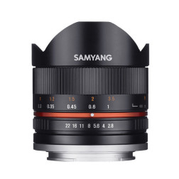 8mm F2.8 UMC fisheye II Fuji X black Samyang