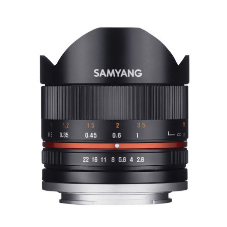 8mm F2.8 UMC fisheye II Fuji X black Samyang