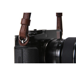 ACAM 284 leather camera strap dark brown