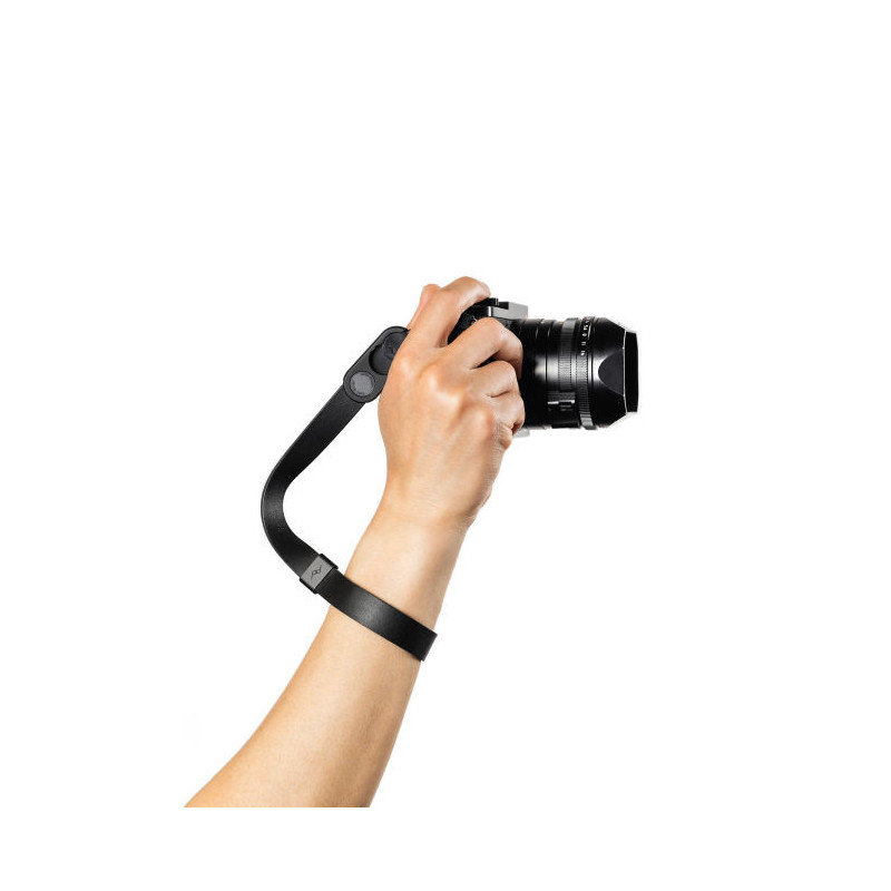 Cuff Leather Camera Strap Wrist Black