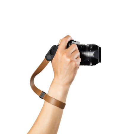 Cuff Leather Camera Strap Wrist Tan Peak Design