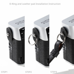 5208 Universal Leather Camera Shoulder Strap Black