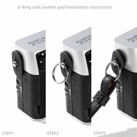 5208 Universal Leather Camera Shoulder Strap Black