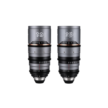 Sunlight 2X Anamorphic Zoom 2-Lens Bundle PL (40-80mm,70-135mm) (Amber) Laowa