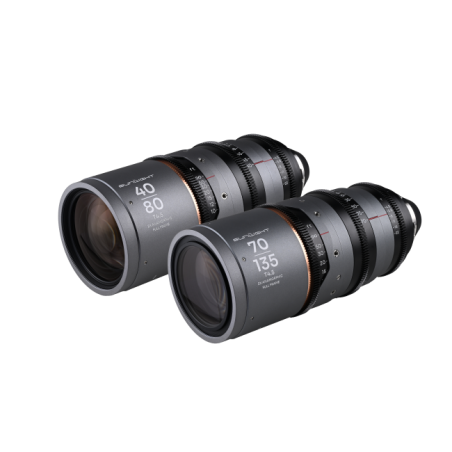 Sunlight 2X Anamorphic Zoom 2-Lens Bundle PL (40-80mm,70-135mm) (Amber)