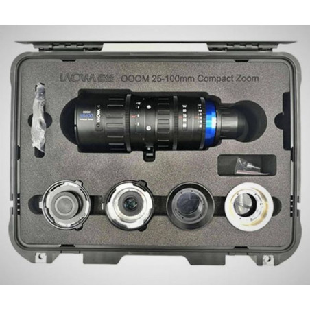 Bundle OOOM 25-100mm T2.9 imperial black adapters