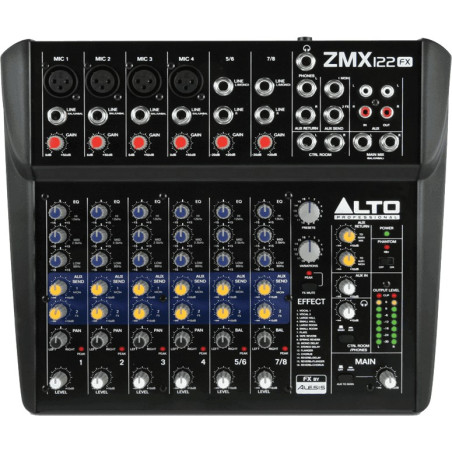 ZMX122FX 8 canaux, 12 entrÃ©es + effets