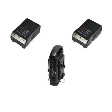 Kit 2 batteries V-Mount 95Wh et 1 chargeur double Swit