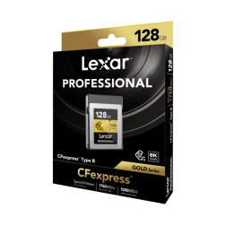 CFexpress PRO Type B Gold series 128GB - R1750/W1500MB/s Lexar