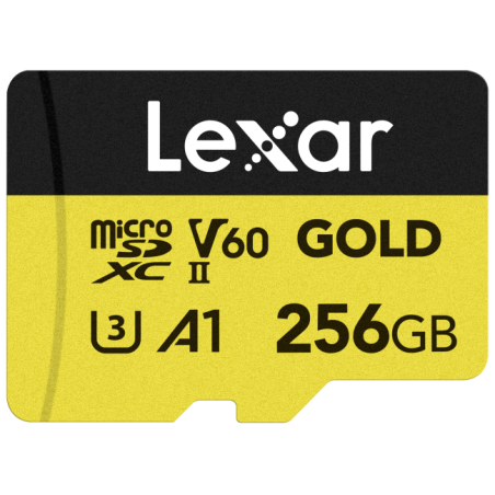 microSDXC Gold Series UHS-II 256GB V60 Lexar