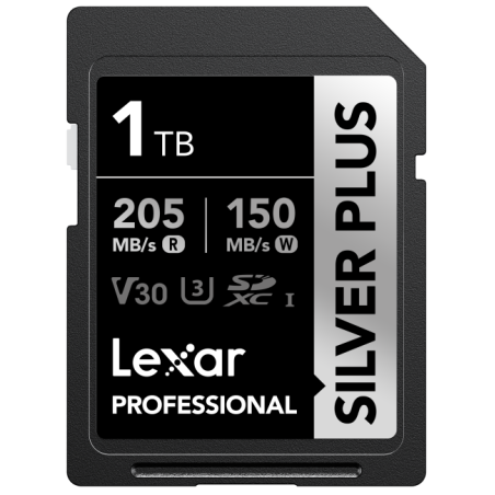 SD Silver Plus UHS-1 1TB V30 R205/W150MB/s Lexar