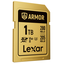 SDXC Pro Gold Series ARMOR UHS-II 1TB V60 IP68 Stainless Steel R280/W205MB/s
