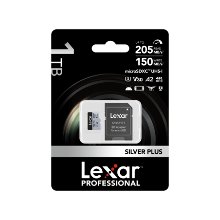 microSDXC Silver Plus UHS-1 1TB V30 R205/W150MB/s
