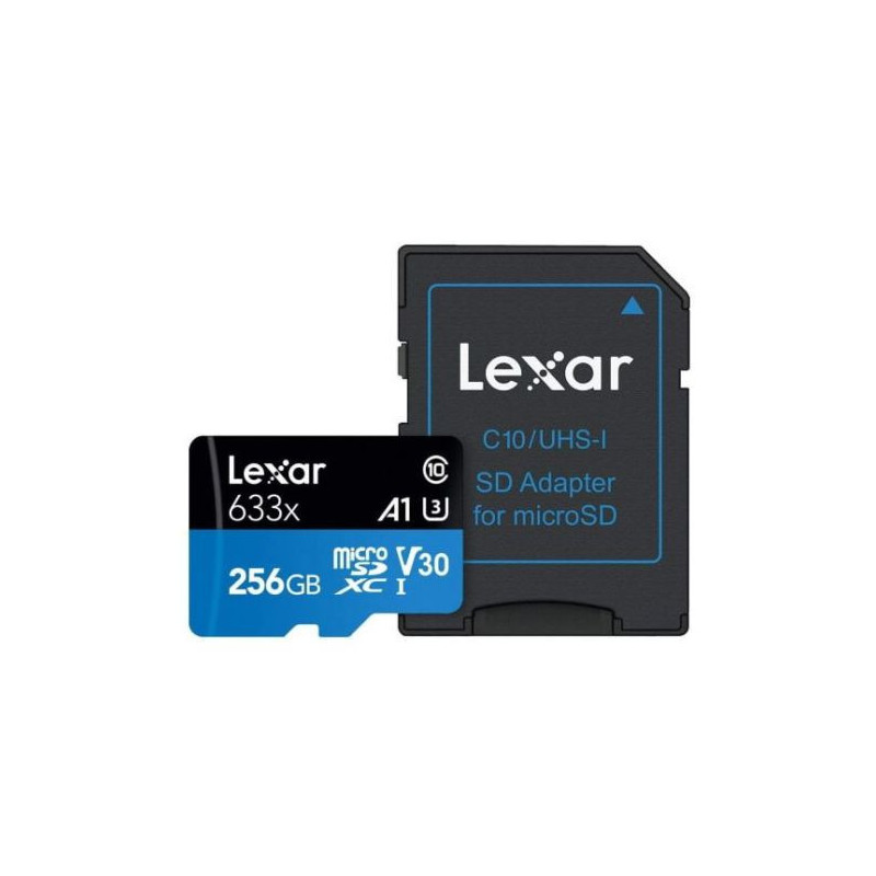 microSD Blue Series UHS-I 633x 256GB V30