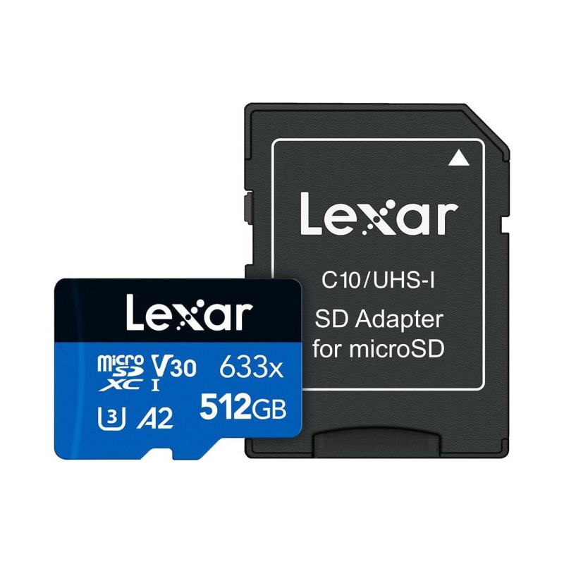 microSD Blue Series UHS-I 633x 512GB V30