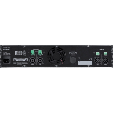 2 Canaux DSP - WAVEDYNAMICS 2 x 750W / 4 Ohms 2 Canaux D