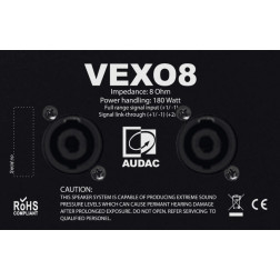 VEXO8-B - VEXO - 2 voies 8  175W8? noire VEXO - 2 voies