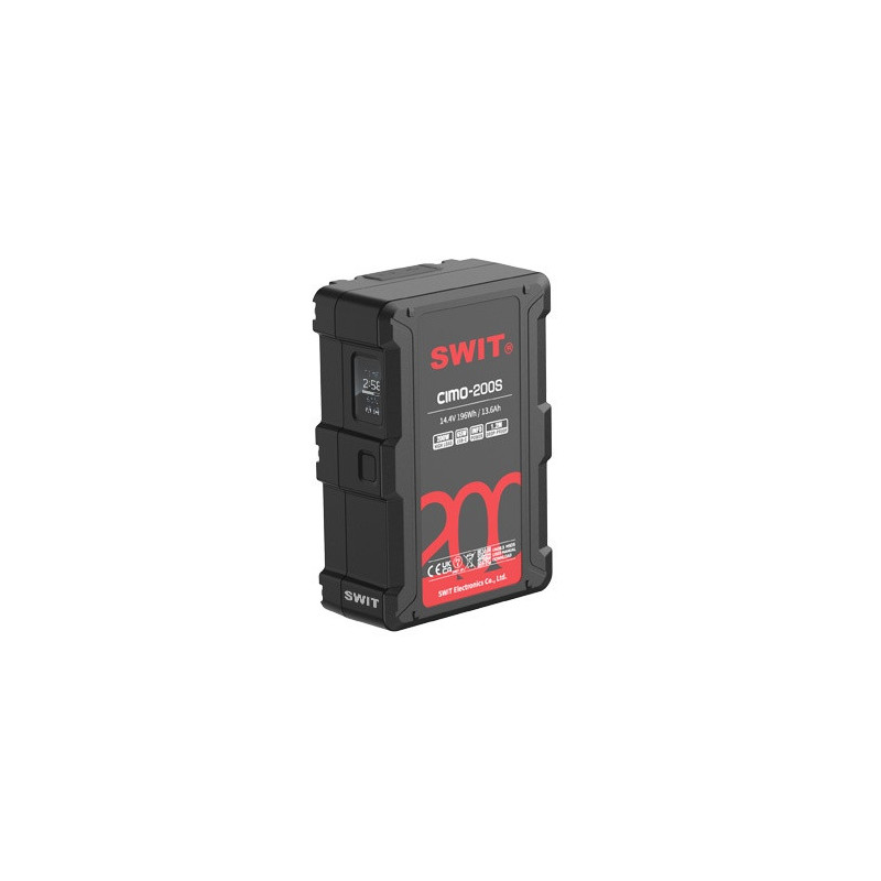 CIMO-200S 196Wh USB-C OLED info Cine V-mount Battery