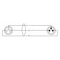 XLR3 Male Femelle 0.5m Symetrique CCM0.5FM