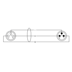 XLR3 Male Femelle 10m Symetrique CFM10FM