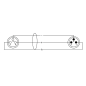 XLR3 Male Femelle 10m Symetrique CFM10FM XLR3 Male Femelle 10m Symetrique CFM10FM