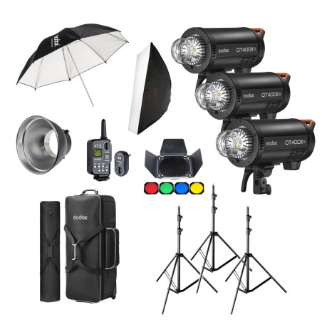 QT400IIIM-D Trio Studio Kit Godox