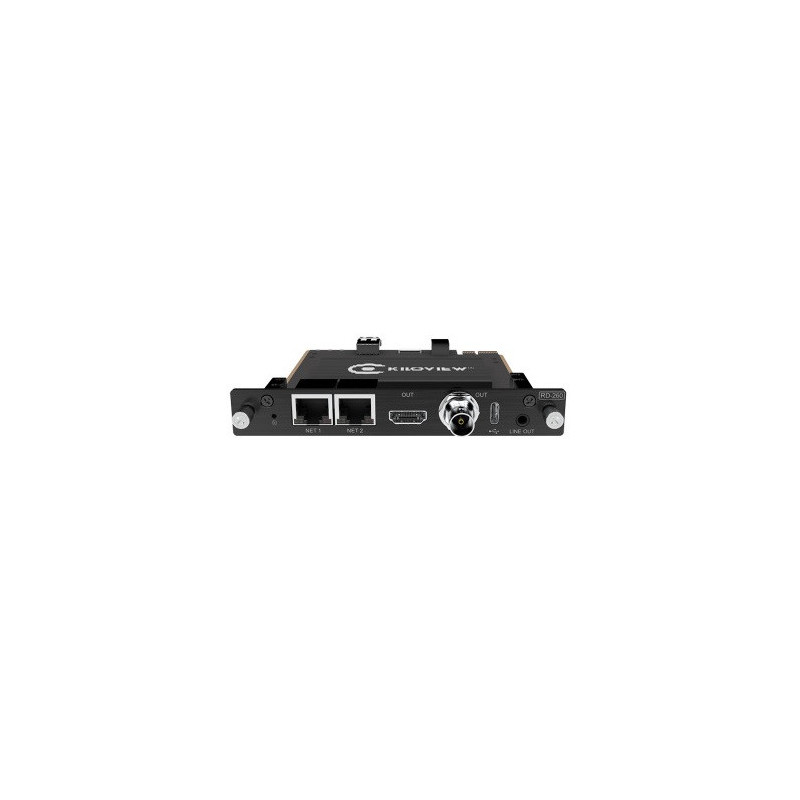 RD-260 (NDI|HX, SRT, RTSP, RTMP, HLS to SDI and HDMI decoding card) RD-260 (NDI|HX, SRT, RTSP, RTMP, HLS to SDI and HDMI decoding card)