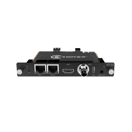 RD-260 (NDI|HX, SRT, RTSP, RTMP, HLS to SDI and HDMI decoding card) Kiloview