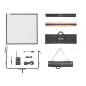 AD33 K2 Electric Adjustable Diffusion Panel 100×100cm