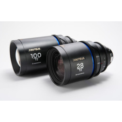 Proteus 2X Anamorphic 2-Lens Bundle Set C (28mm, 100mm) - Blue (Feet) - Arri PL/Canon EF