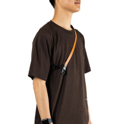 Form Leather Camera Strap Short Amber