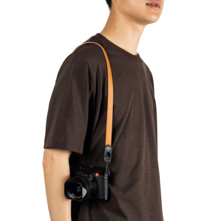Form Leather Camera Strap Neck Amber