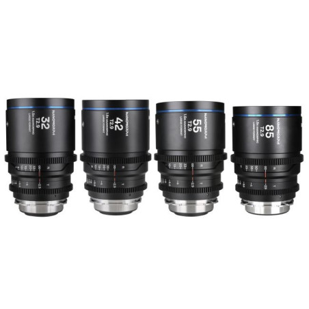 Nanomorph LF 4-Lens Bundle (32mm, 42mm, 55mm, 85mm) (Blue) Arri PL Canon EF
