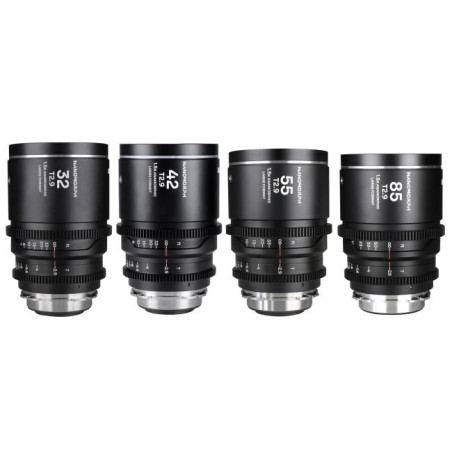 Nanomorph LF 4-Lens Bundle (32mm, 42mm, 55mm, 85mm) (Silver) - Arri PL  Canon EF