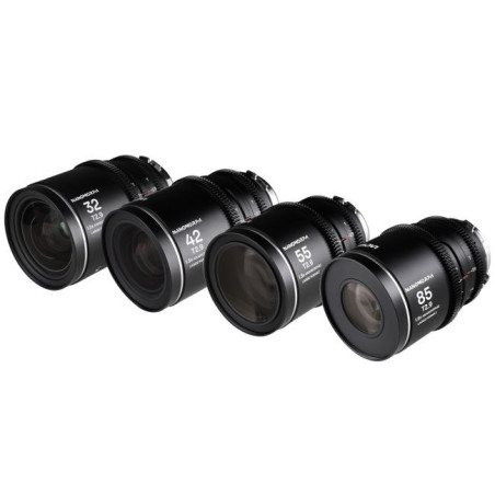 Nanomorph LF 4-Lens Bundle (32mm, 42mm, 55mm, 85mm) (Silver) - Arri PL/ Canon EF