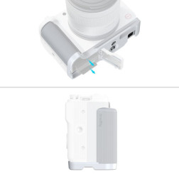 5430 L-Shaped Mount Plate with Handle for Canon EOS R50 V (White)