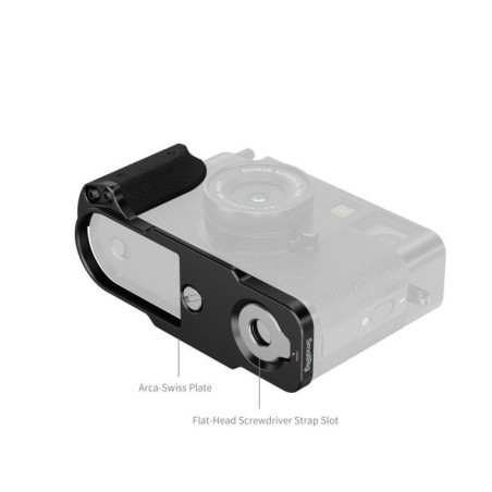 5332 L-Shaped Mount Plate with Silicone Handle for FUJIFILM X half (Black)