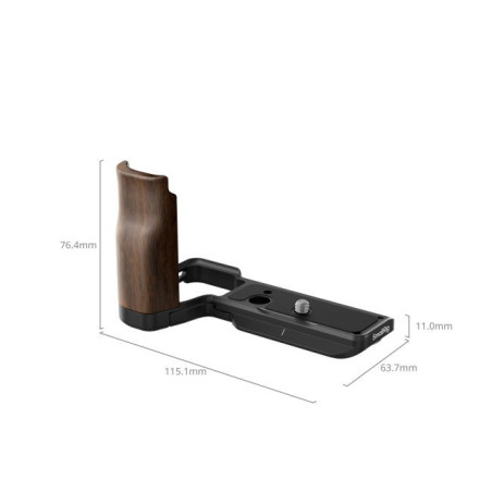 4864 L-Shape Mount Plate with Wooden Handle for Sony ZV-E10 II