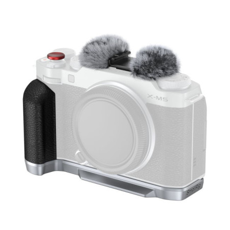 4875 L-Shape Mount Plate with Silicone Handle for FUJIFILM X-M5(Silver)