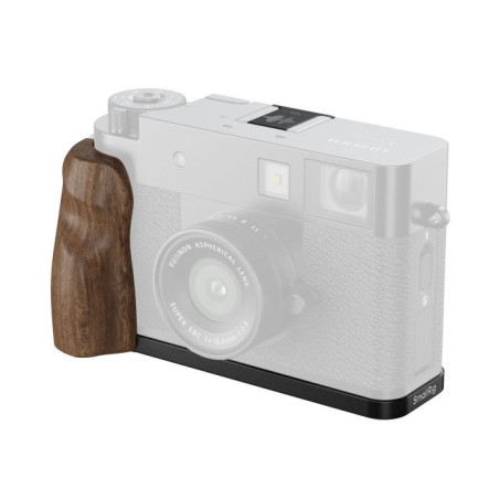 5224 L-Shaped Mount Plate with Wooden Handle for FUJIFILM X half (Black)