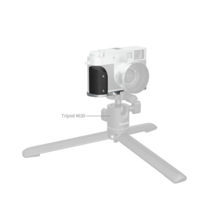 5216 L-Shaped Mount Plate with Silicone Handle for FUJIFILM X half (Silver)