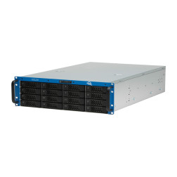 Jupiter 64TB HDD 3U rack, 16 Drives NAS, Dual 10GbE (RJ45) included, 40GbE and 100GbE optional (QSFP+),128GB RAM